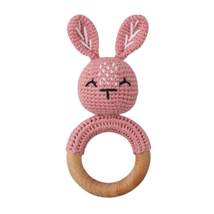 1Set Crochet Bunny Baby Teether