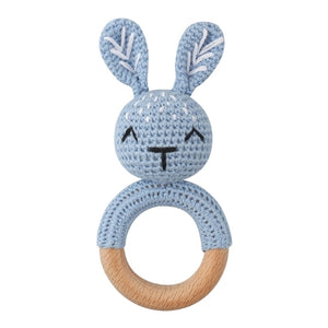 1Set Crochet Bunny Baby Teether