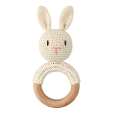 Load image into Gallery viewer, 1Set Crochet Bunny Baby Teether
