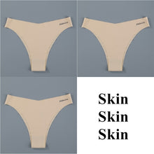 Load image into Gallery viewer, Ice Silk Women&#39;s Panties Set G String 3 pieces
