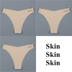 Ice Silk Women's Panties Set G String 3 pieces