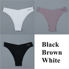 Load image into Gallery viewer, Ice Silk Women&#39;s Panties Set G String 3 pieces
