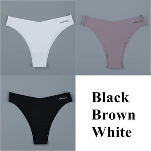 Ice Silk Women's Panties Set G String 3 pieces