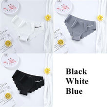 Load image into Gallery viewer, Ice Silk Women&#39;s Panties Set G String 3 pieces
