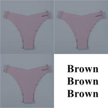 Load image into Gallery viewer, Ice Silk Women&#39;s Panties Set G String 3 pieces
