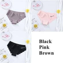 Load image into Gallery viewer, Ice Silk Women&#39;s Panties Set G String 3 pieces
