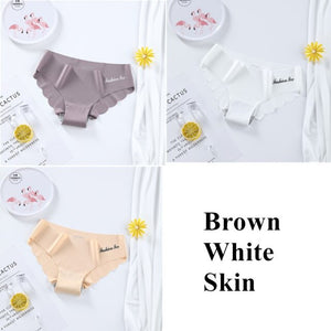 Ice Silk Women's Panties Set G String 3 pieces