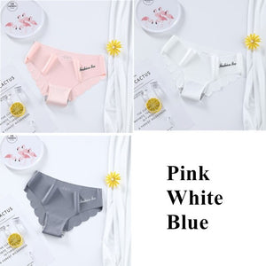 Ice Silk Women's Panties Set G String 3 pieces