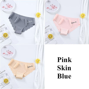 Ice Silk Women's Panties Set G String 3 pieces