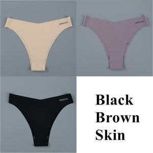 Ice Silk Women's Panties Set G String 3 pieces
