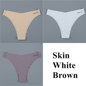 Ice Silk Women's Panties Set G String 3 pieces