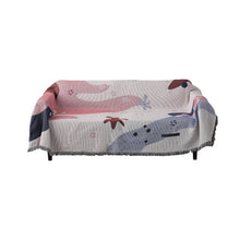 Load image into Gallery viewer, Ins new Abstract pattern Blanket Multi-function Sofa Decorative piano cover tapestry Cobertor Tassel Blanket
