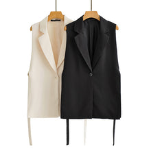 Load image into Gallery viewer, Fashion Boho style  One-Button Vest Vintage
