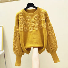 Load image into Gallery viewer, Yellow Flower Sweater
