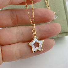 Load image into Gallery viewer, Pearl  Star  Necklace
