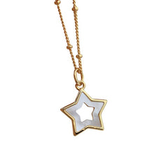 Load image into Gallery viewer, Pearl  Star  Necklace
