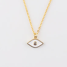 Load image into Gallery viewer, Lucky Eye Fatima Hamsa Hand Turkish Evil Eye Pendant Necklace Gold Color Long Chain Necklace for Women Girls Fashion Jewelry
