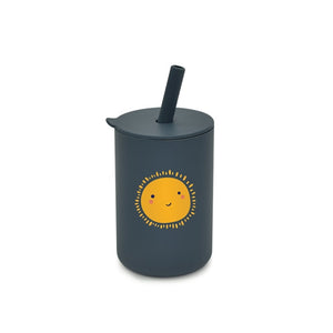 Baby Silicone Sippy Cups BPA-Free Portable Storage Snack Container Feeding Cup For Children Leakproof Learning Drink Cup Sets