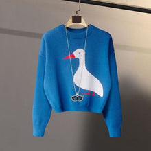 Load image into Gallery viewer, Embroidery Animal  Sweater Knit

