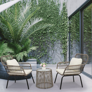 3Pcs/set Rattan Outdoor