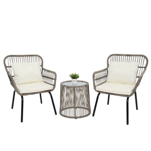 3Pcs/set Rattan Outdoor