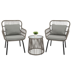 3Pcs/set Rattan Outdoor