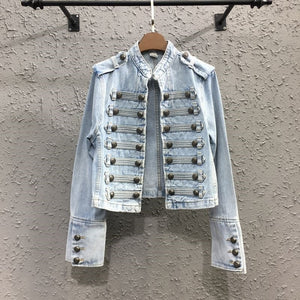 Designer Punk Motorcycle DeninJacket