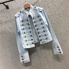 Load image into Gallery viewer, Designer Punk Motorcycle DeninJacket
