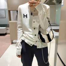 Load image into Gallery viewer, Cool knitted sweater slim round neck sweater
