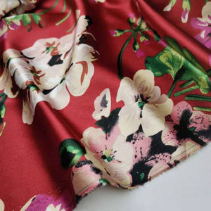 Chiffon Satin Silky  Fabric Tilda