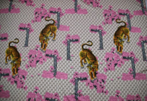 Vintage 60 polyester imitate silk satin fabric