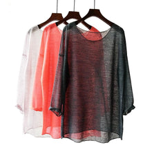 Load image into Gallery viewer, Anthrop Linen Cotton Loose Blouse
