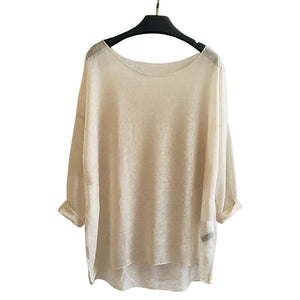 Anthrop Linen Cotton Loose Blouse