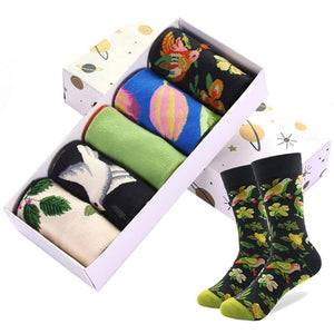 Fun 5 Pairs/lot Cotton Brand Men  Socks